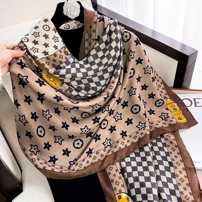 2024年薄款棉麻围巾披肩春秋季