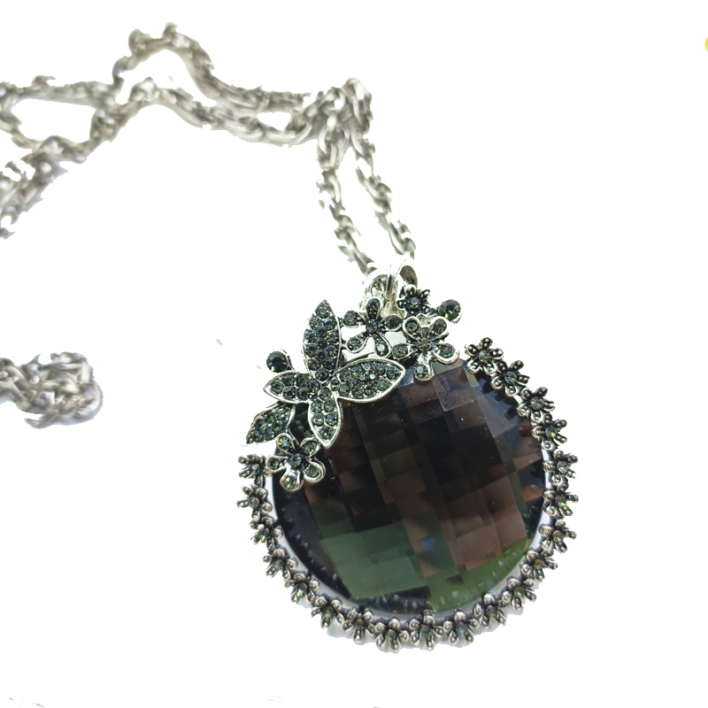 长款水晶民族风百搭复古装饰项链