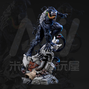 毒液Venom漫威神奇蜘蛛侠 要自己上色 14k光固化高精度白模 白模
