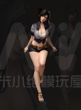[白模 要自己上色]沙滩蒂法tifa 最终幻想 14k光固化高精度白模