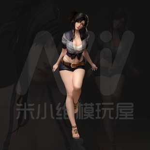 [白模 要自己上色]沙滩蒂法tifa 最终幻想 14k光固化高精度白模