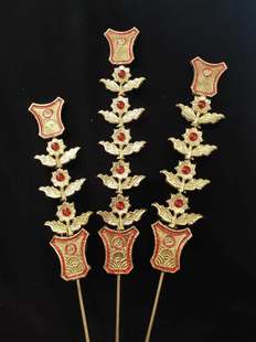 锡器五供炉边春花香炉金花神花佛堂供佛三五花佛具用品（不包邮）