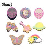 洞洞鞋 扣配件鞋 配饰鞋 新款 花鞋 扣卡通DIY可爱卡通LED鞋 上装 饰品