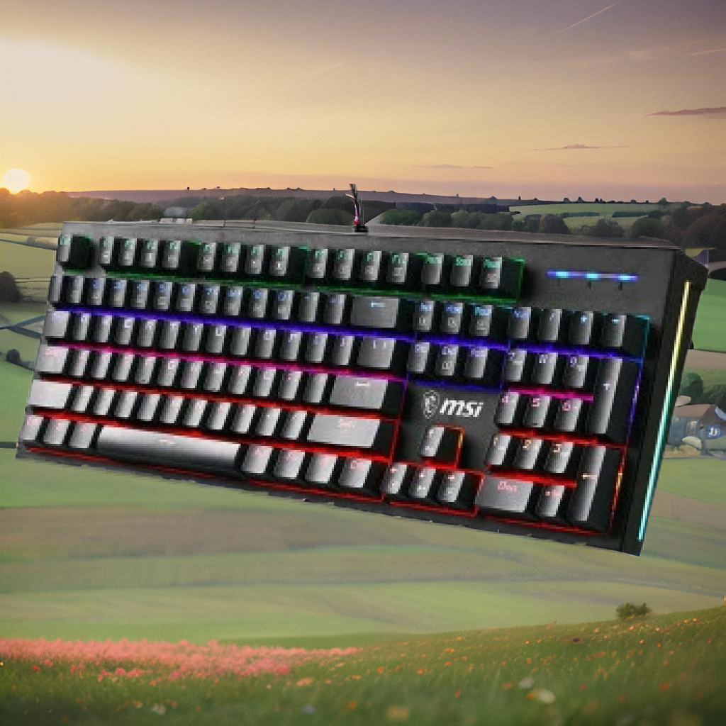 适用于微星（MSI)VIGOR GK50Z V2 黑色 青轴台式机键盘 库存