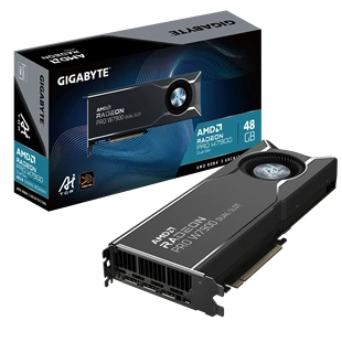 技嘉 W7900 48G大显存AI计算设计专业显卡 涡轮风扇 支持四卡并联