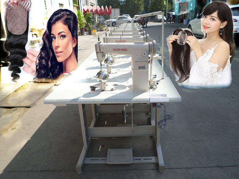 cs-810假发高头缝纫机针车台湾金轮牌立柱平压脚钢球下送料 二手