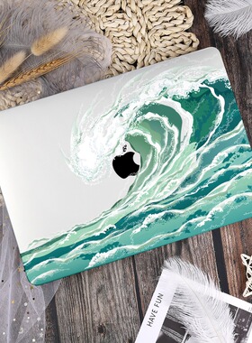 适用于苹果笔记本 Macbook air pro 13 14 15 16寸透明海浪保护壳