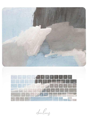 适用于苹果笔记本macbook pro air13 14 15 16寸 蓝灰保护壳