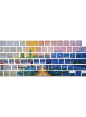 苹果笔记本 MacBook Air Pro 13 14 15 16寸艺术文艺键盘膜保护壳