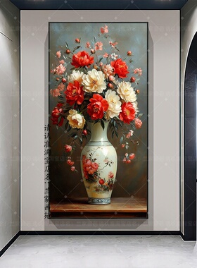 繁花似锦花开富贵仿油画风挂画