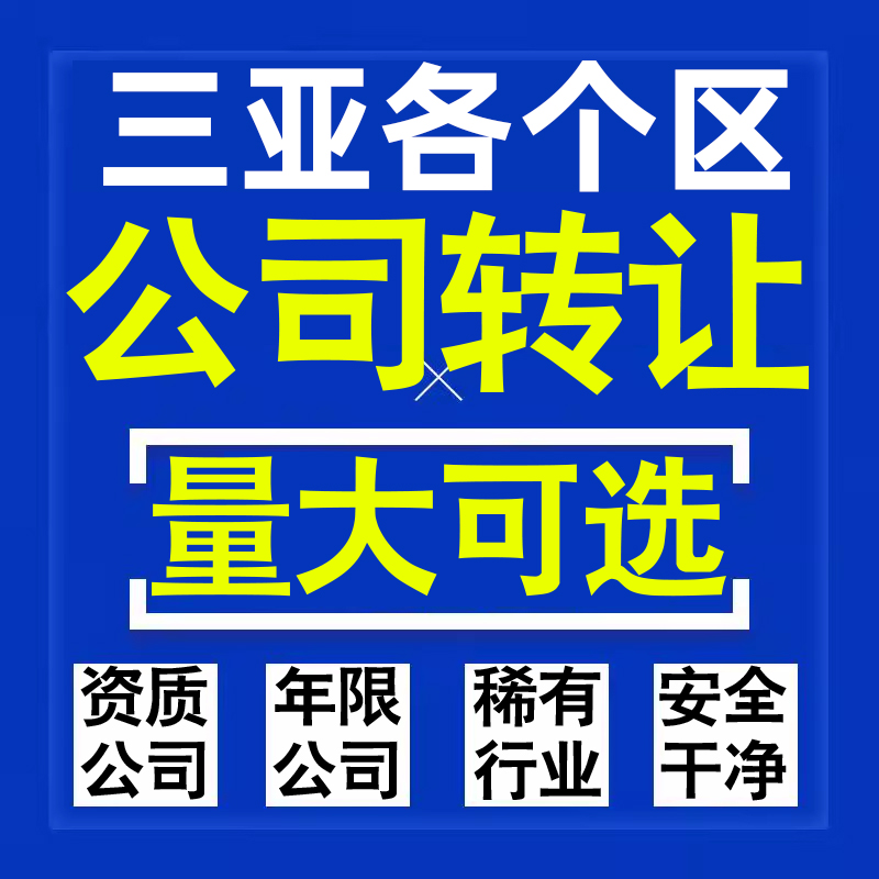 三亚公司股权转让收购买科技贸易教育传媒咨询类公司营业执照注册