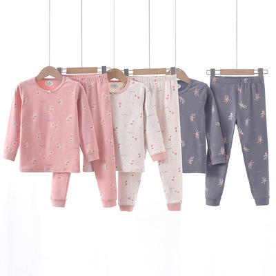 儿童秋衣秋裤纯棉女童内衣套装