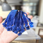 欧美混色1.5cm打结彩葱发带高弹力金银亮片葱带绒织带发绳女碎发