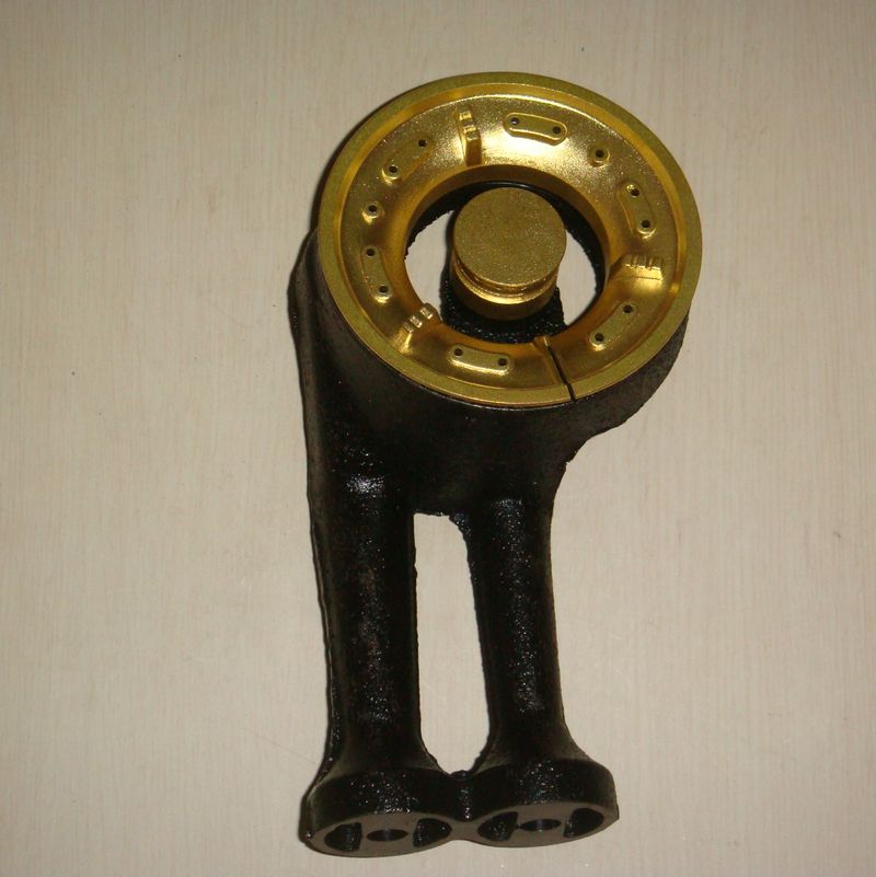 100纯铜分火器 普通台式灶专用全铜火盖 炉心 双枪铸铁炉头3件套