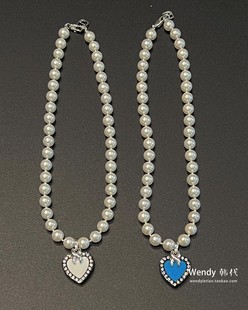 ssil 爱心珍珠项链可调节 直邮～韩国代购 小众设计师S_S.IL