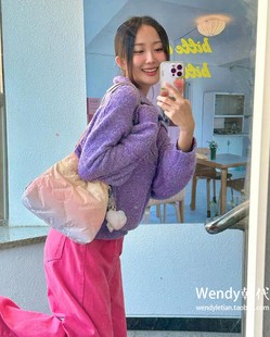 candy 字母彩虹云朵包单肩斜挎包twee 韩国代购 小众设计师carlyn