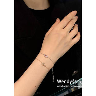 正品代购Messika梅西卡 黄金玫瑰金钻石手链fiery