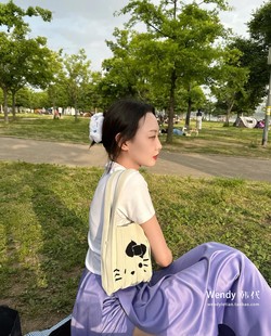 STACEY 三丽鸥褶皱包购物袋风琴包小号联名 JOSEPH 韩国代购