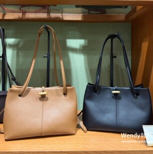 韩国代购小众lememe 新款牛皮复古单肩腋下手提包托特包cabas