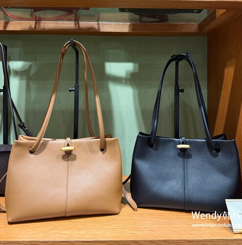 韩国代购小众lememe 新款牛皮复古单肩腋下手提包托特包cabas