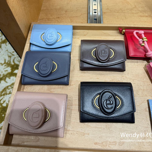 韩国代购小众设计师 archivepke 新款牛皮多卡位卡包钱包零钱包