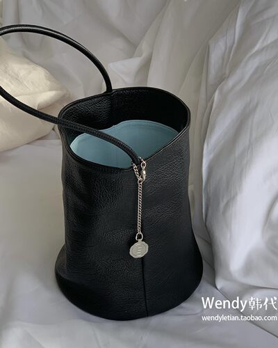 直邮～韩国代购小众minitmute 新款牛皮水桶包单肩腋下包tobo bag