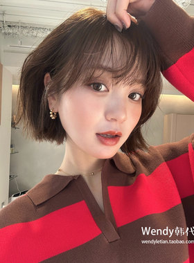 正品！韩国代购小众设计师S_S.IL 渐变圆球耳环圆珠饰品耳饰ssil