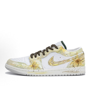 1耐克白金幻境潮流简约黑粉色经典 Jordan Air 板鞋 定制球鞋