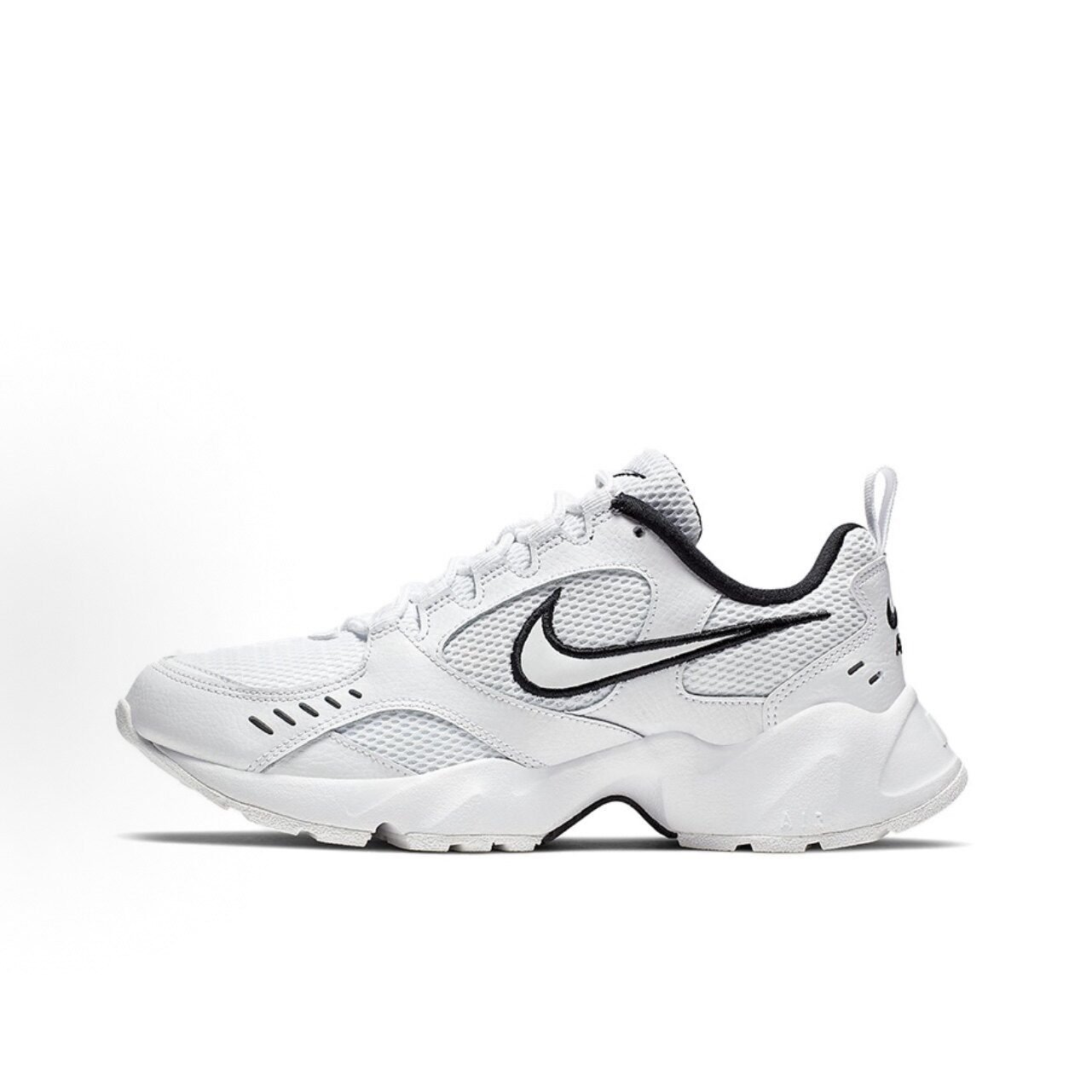 Nike Air Heights 舒适厚底 运动 低帮生活休闲鞋 女款黑白 透气