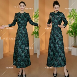 衣雅优选 磨毛加厚设计师款 8230 新款 气质显瘦系带连衣裙 2456