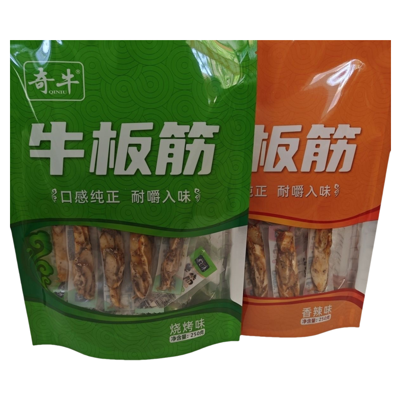 奇牛烧烤牛板筋香辣牛板筋独立小包装内蒙特产休闲零食包邮250g