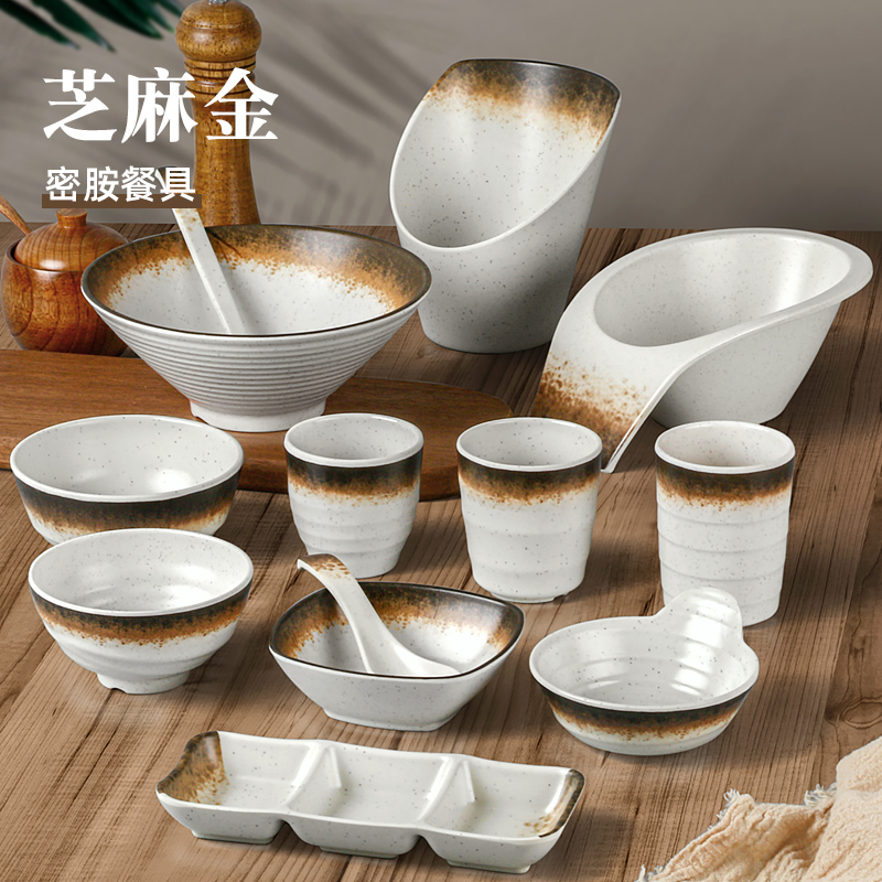 密胺面碗面馆专用水杯小碗