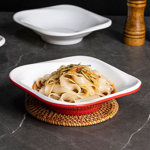 密胺正方形浅口碗陕西凉皮专用碗商用凉皮凉面碗擀面皮米皮拌面碗