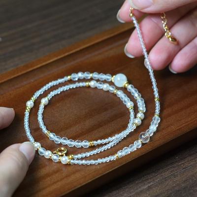 如霜天然缅珠18K黄金手链