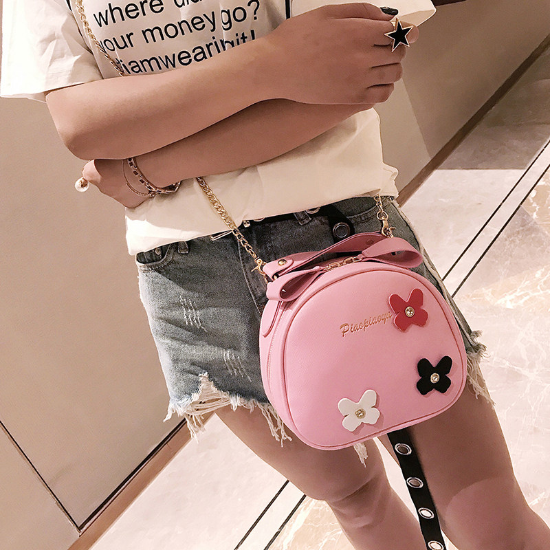 Round bag girl 2018 new pattern Chain bag student Korean Edition personality portable Messenger packet One shoulder summerin the Leather/Lady bags/Men's bag, Ms. bags  category - from Buy2taobao.com to provide professional Taobao agent buy service