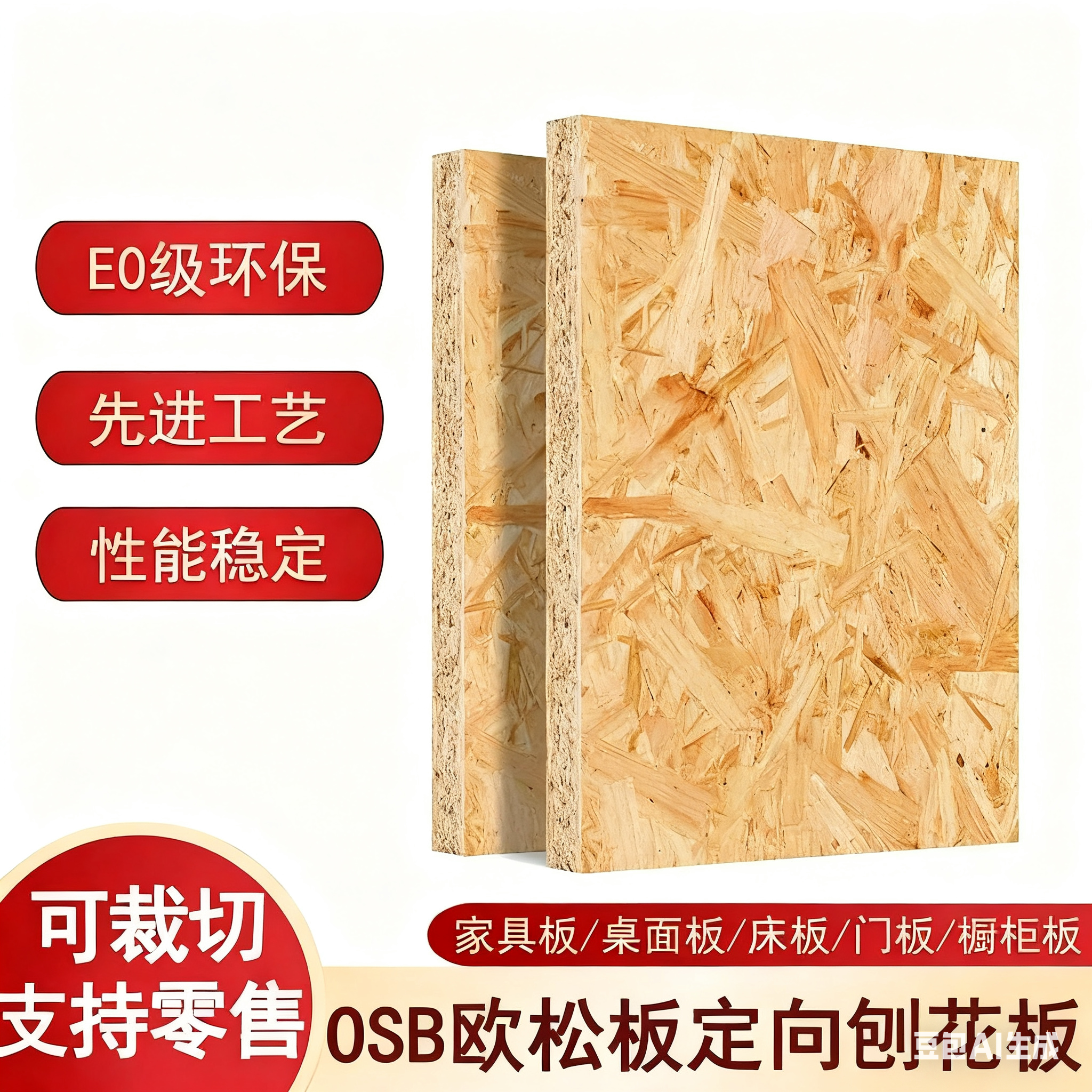 进口欧松板定向刨花板5%