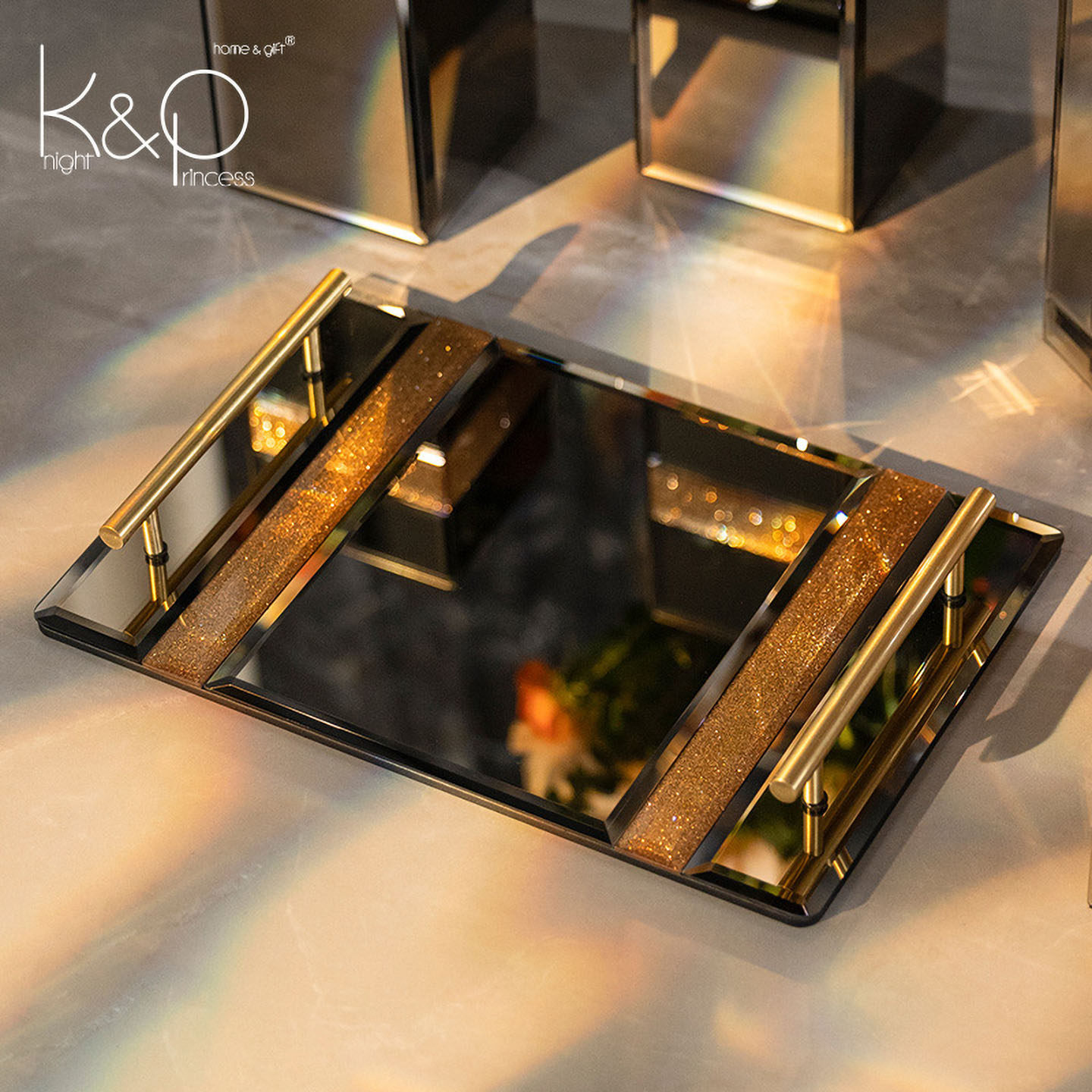 KP轻奢拼接长方形托盘水杯盘茶盘家用客厅置物盘高档化妆品收纳盘,家居饰品,装饰摆件,淘宝优惠券,粉丝福利购,淘宝优惠卷