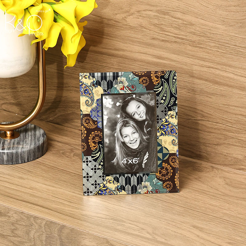 KP玻璃相框轻奢精致简约北欧卧室摆台创意装饰像框架结婚礼物