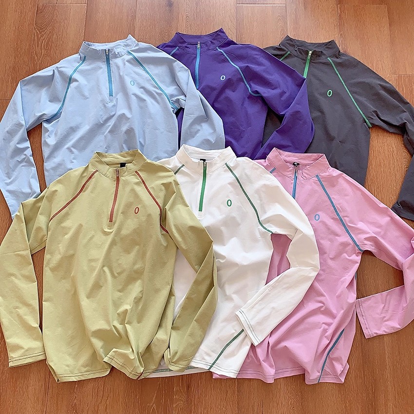 吸湿速干！秋季骑行立领T恤男女排汗衣凉感轻户外防晒运动上衣潮