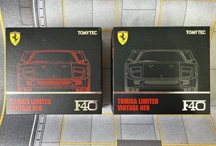 多美卡TLV红色、黑色F40合金车车模