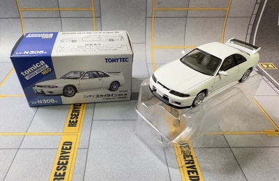 多美卡9月港版TLV-N308cGT-R33白色合金车车模全新现货未拆封