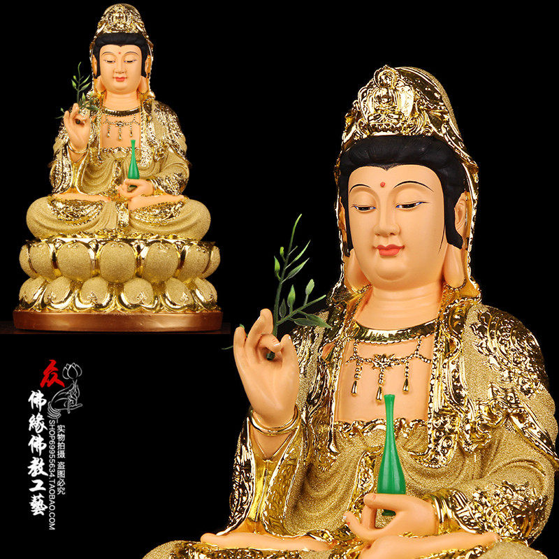 包邮 观音佛像 观世音菩萨 金色 树脂工艺品居家摆件 12-35英寸|ruв категории Домашний быт, украшения - от Buy2taobao.com для оказания профессиональной услуги покупки агента Taobao