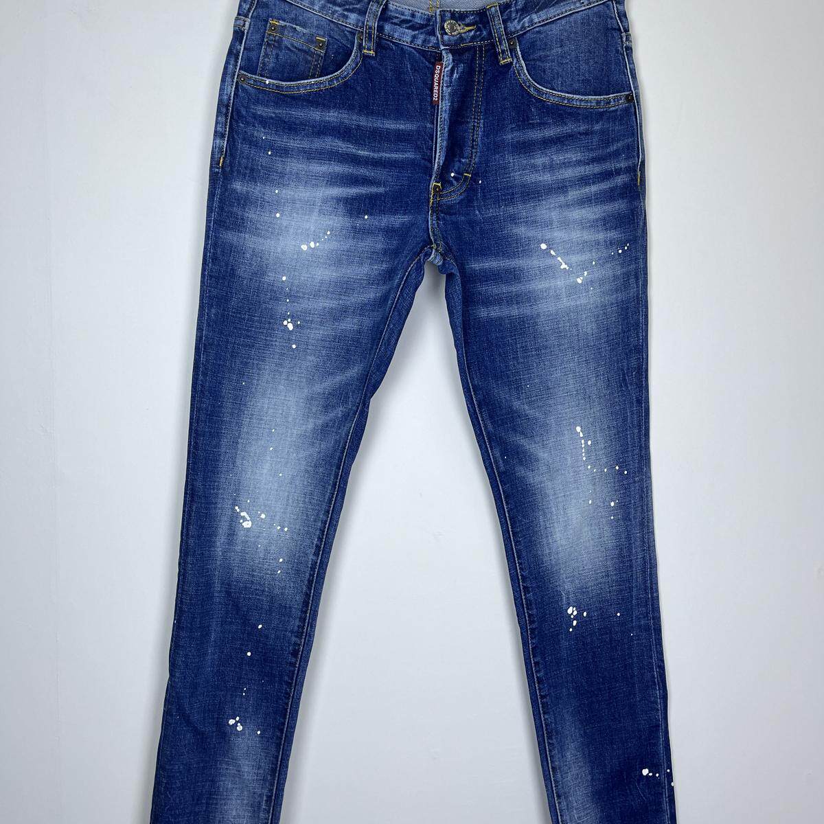 2024新款欧美D2牛仔裤修身