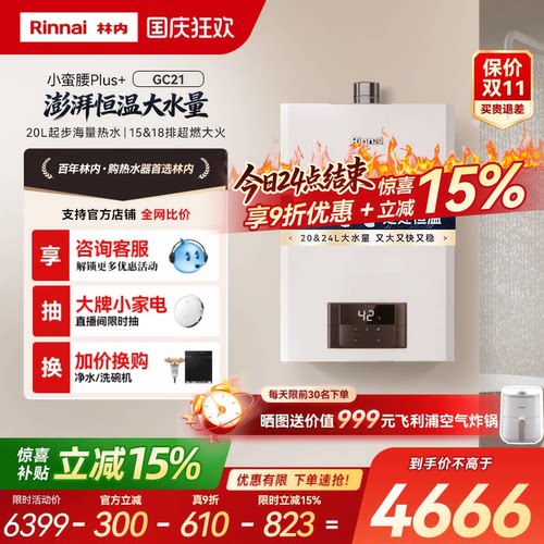 林内鲸吨吨GC21高性能恒温大水量