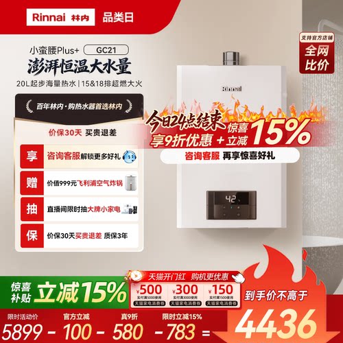 林内鲸吨吨GC21高性能恒温大水量