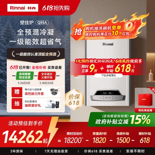 真一级能效林内全预混旗舰采暖炉