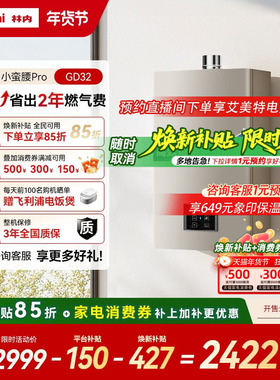 [小蛮腰Pro恒温节能]林内燃气热水器家用天然气洗澡13升16升GD32