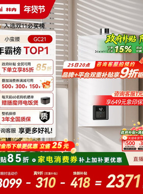 [小蛮腰恒温]林内燃气热水器家用天然气安全洗澡官方13升16升GC21