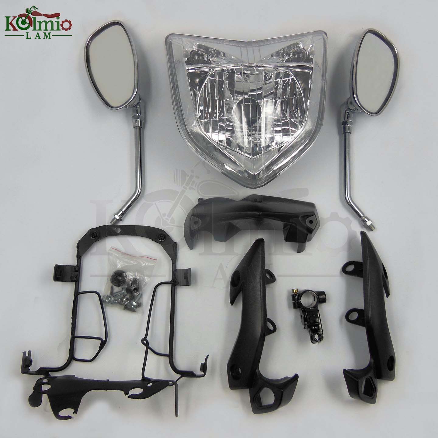 适用雅马哈FZ1S改装FZ1N版摩托车前灯左右镜大灯尾灯套装改装配件