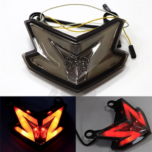 适用Z800 ZX-6R 636 Z125 13-19年改装LED后尾灯后刹车转向指示灯